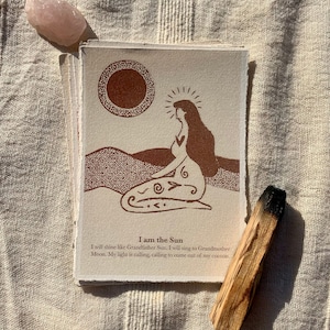 Mantra Meditation & Affirmationskarten: Ich bin die Sonne