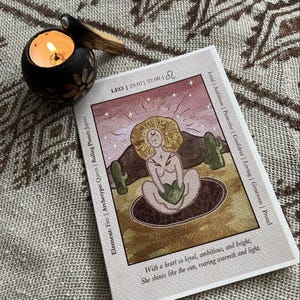 Sternzeichen Horoskop Karten | Löwe | Geschenkkarten | Mond & Astrologie | Kunstdrucke | Spirituell