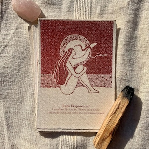 Cartes d'affirmation et de méditation mantra : J'ai du pouvoir