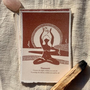Cartes d'affirmation et de méditation mantra : Namasté
