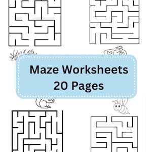 Schede didattiche sul labirinto per bambini piccoli | Attività sul labirinto per la scuola materna | Schede didattiche stampabili | Attività di problem solving per bambini dai 2 ai 4 anni