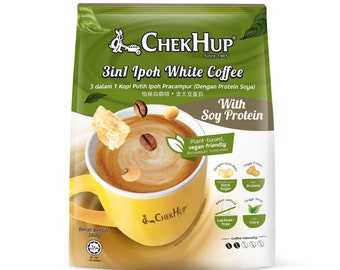 Chek Hup Ipoh White Coffee With Soy Protein (30g x 12s) x 4 Packs