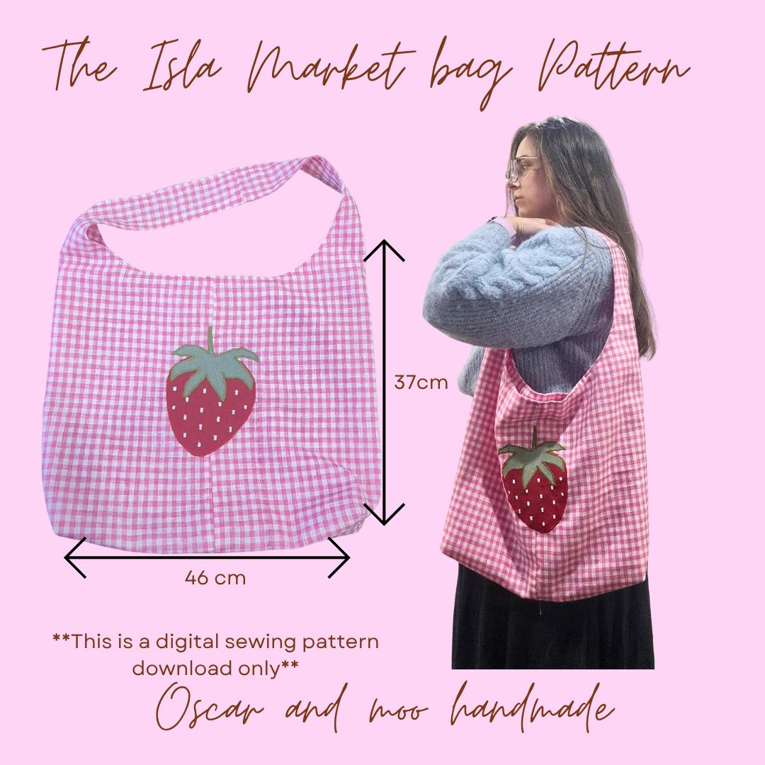 The Isla Market Bag Digital Sewing Pattern Download - Etsy