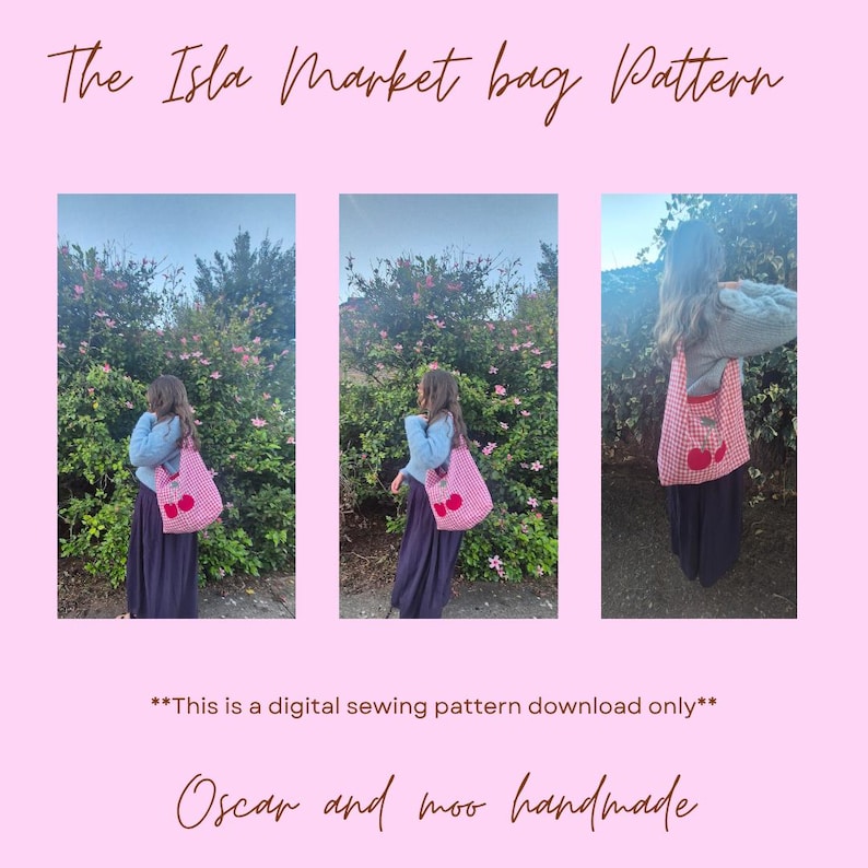 The Isla Market Bag Digital Sewing Pattern Download - Etsy