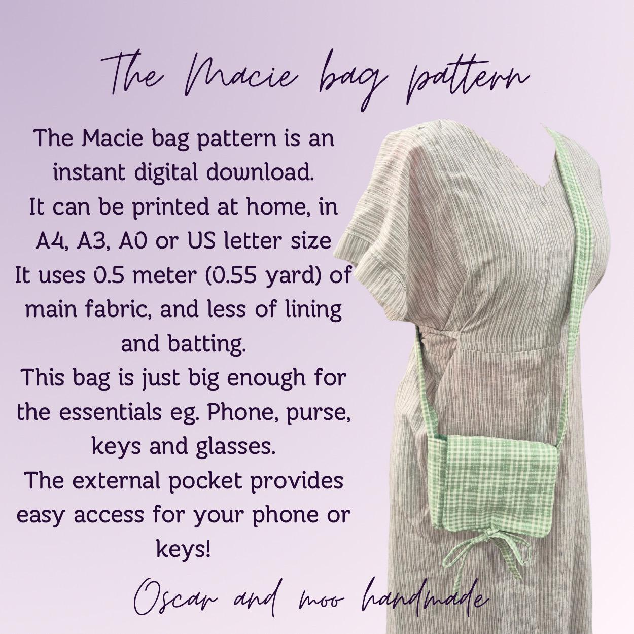 The Macie Bag Digital Pattern Download - Etsy