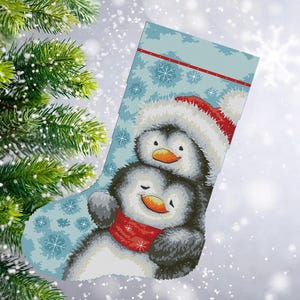 Christmas Stocking 71, PDF Counted Cross Stitch, Embroidery Chart, Hand Decor Embroidery, Needlepoint Chart, Instant download