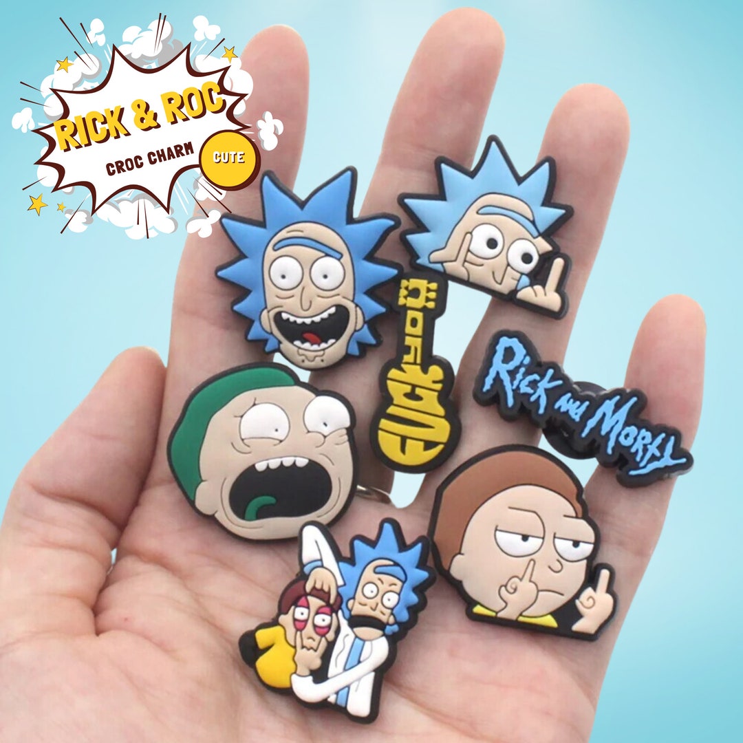 Beast Kingdom Rick and Morty Cartoon PVC Croc Shoe Charms, Animated