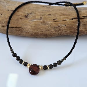 Roter Jaspis Halskette für Frauen - Boho Schmuck