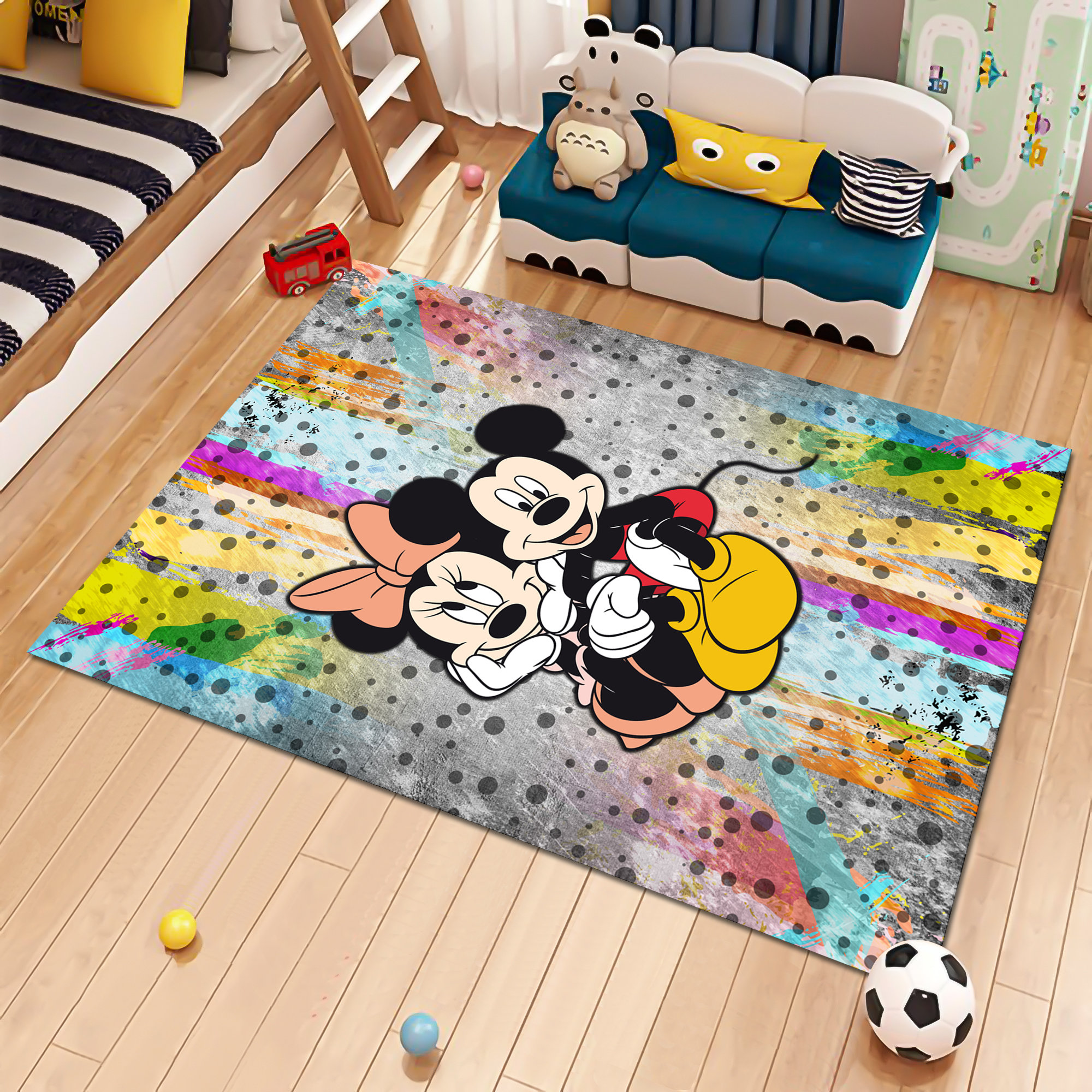 Discover Minnie Rug, Mickey Rug, Mouse Rug,Cartoon Rug, Kids Room Rug,Nursery Decor,Bedroom Rug,Kids Decor,Cute Rug,Girl Room Rug