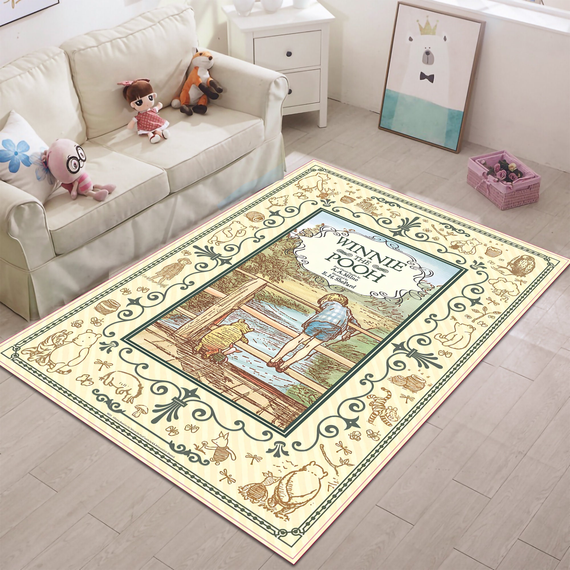 Discover Winnie the Pooh Disney Kids Room Rug