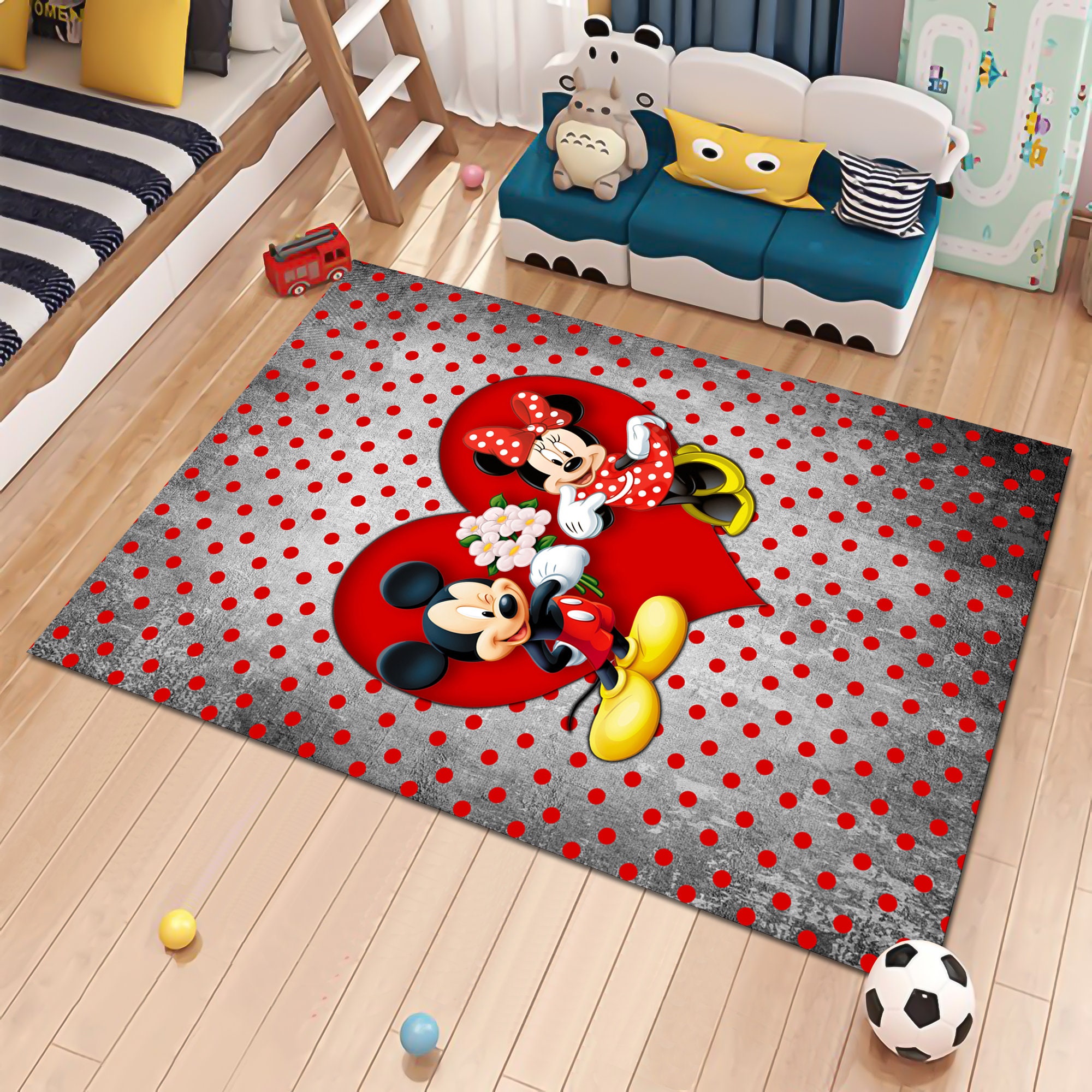 Discover Minnie Rug, Mickey Rug, Mouse Rug, Cartoon Rug, Kids Room Rug,Nursery Decor,Bdroom Rug,Kids Decor,Cute Rug,Girl Room Rug