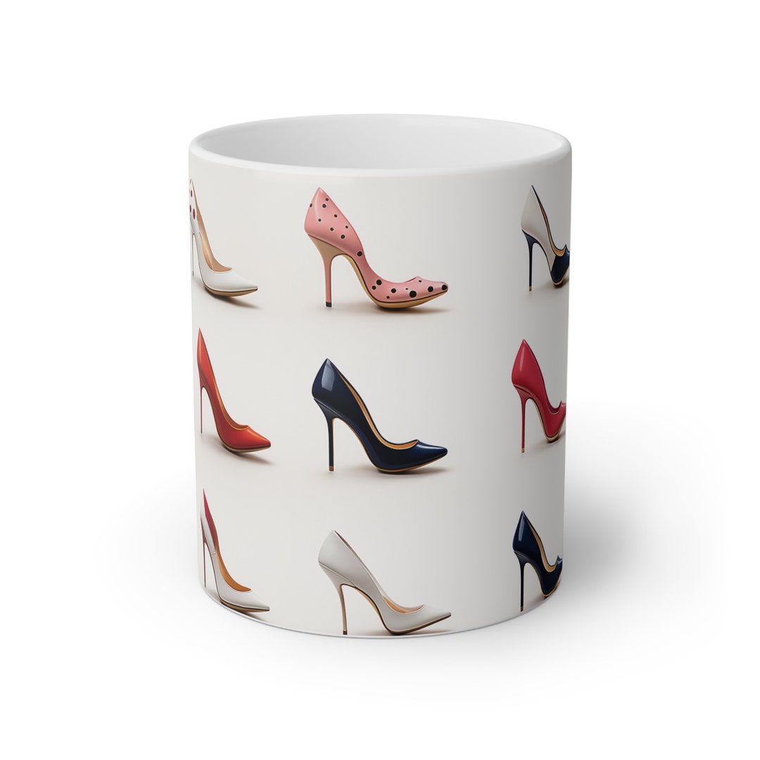 High Heels Shoes Mug Modern Art Etsy