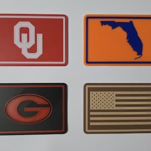 Yeti Custom logo patches 3D printed