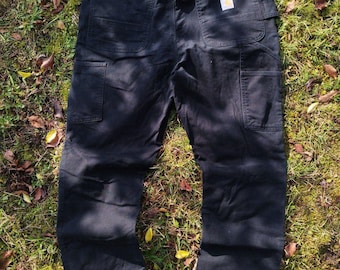 Pantalones de carpintero Carhartt Workwear con doble rodilla, talla 38x32