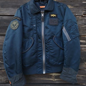 Vintage Schott NYC CWU-R Bomber Jacket Military Flight Coat - Size S