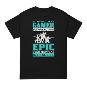 Gaming T-Shirt for Gamers – Funny Video Game Tee for Men & Women, DryBlend® T-Shirt