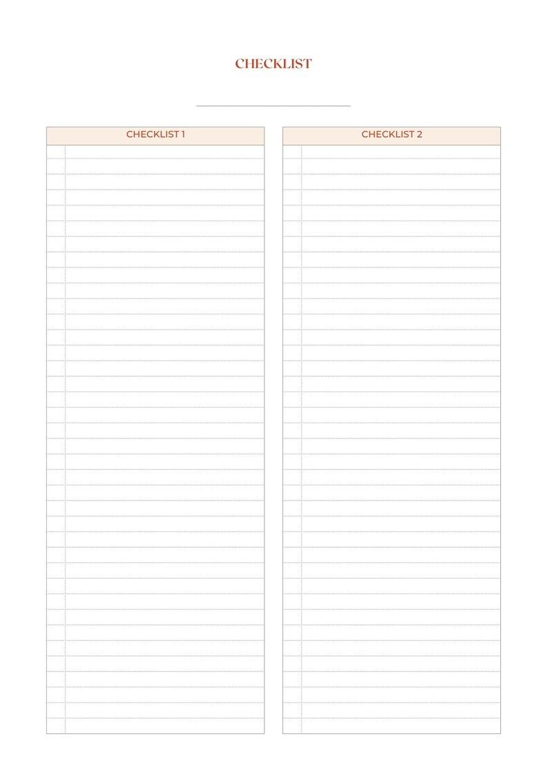 Printable Daily Planner, Travel Checklist, Goals Checklist and ...