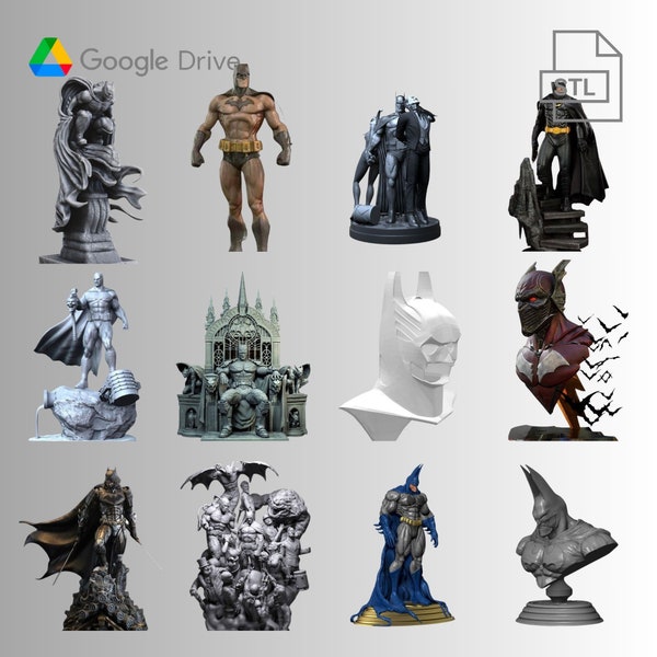 Pack of over 100 high quality STL files from the Batman series