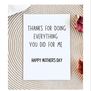 Funny Mothers Day Card From Your First Born, Oldest Child Mother&#39;s Day Gift, Sarcastic Mother&#39;s Day Card, Witty Mom Card