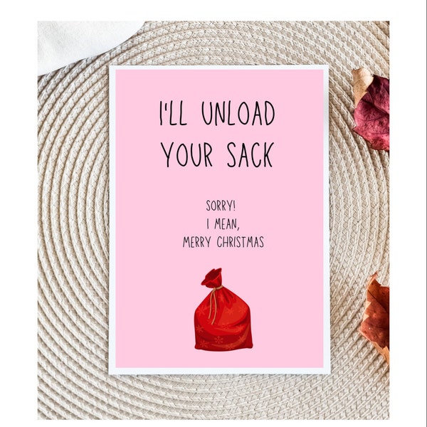 Christmas Card for Husband | Husband Christmas Card | Raunchy Christmas Card | Christmas Card for Boyfriend | Christmas Card Boyfriend