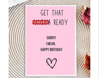 Funny Birthday Card for Girlfriend, Dirty Birthday Card, Birthday Card for Wife Birthday Card for Girlfriend Raunchy Birthday Card, Dirty