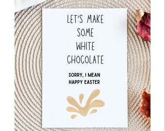 Dirty Easter Funny Adult Easter Card | Dirty Spring Holiday Card Easter Candy For Husband For Wife For Boyfriend For Girlfriend FWB Card