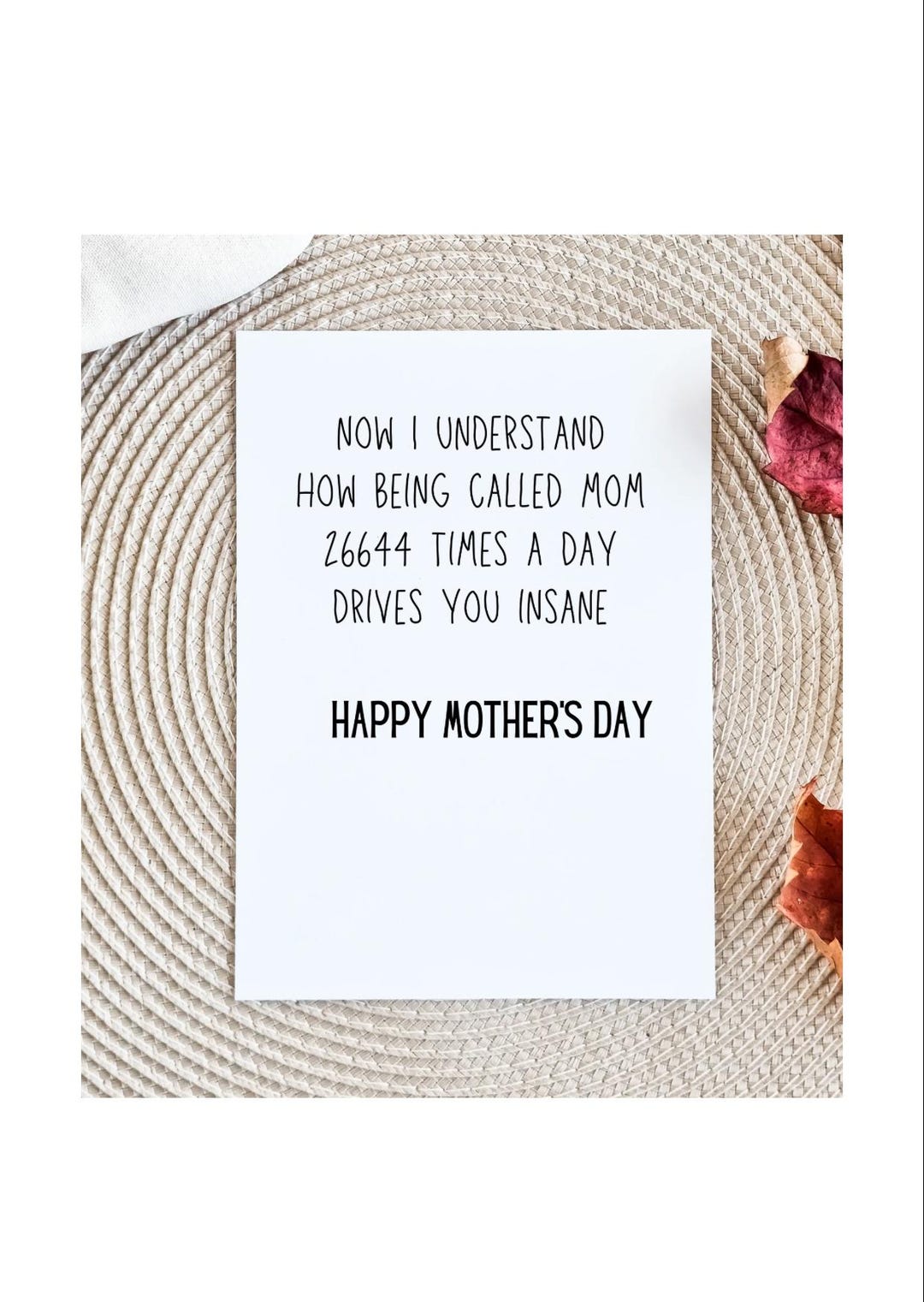 Funny Mom Card, Sarcastic Mothers Day Card, Snarky Card for Mom, Happy ...