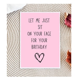 Funny Birthday Card for husband, Dirty Birthday Card, Birthday Card for Husband, Birthday Card for Boyfriend, Raunchy Birthday Card
