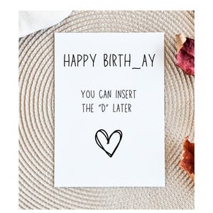Cartão de aniversário engraçado para marido, cartão de aniversário sujo, cartão de aniversário para marido, cartão de aniversário para namorado, cartão de aniversário para ele, presente