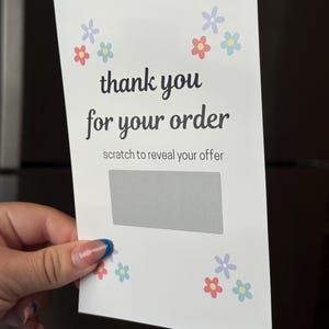 Custom Business Scratch Cards - Scratch Cards for Loyal Customers - Loyalty Discount Cards - Scratch to Win Cards for Businesses