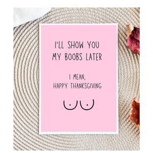 Dirty Thanksgiving Card for Husband | Husband thanksgiving Card | Raunchy thanksgiving Card | thanksgiving Card for Boyfriend | thanksgiving