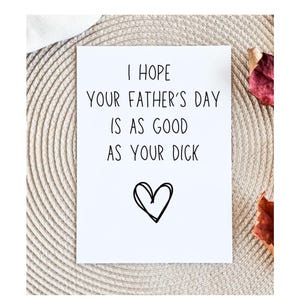Fathers Day Card for Husband, Happy Fathers Day from Wife, Boyfriend Fathers Day Gift, Zaddy Card, Funny Fathers Day Cards from Girlfriend
