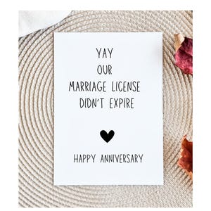 Anniversary Card, Boyfriend Cards, Love Cards,Happy Anniversary, Wedding Anniversary, Funny Wedding Card, funny anniversary card for husband