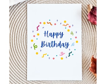 Birthday Card 10 pack with Envelopes, Birthday Cards, Bulk Birthday Card Pack, Greeting Cards for Birthday, Bulk Birthday Cards