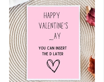 Funny Valentine's Day Card for boyfriend | Dirty Valentine's Day Card for Him | Raunchy Valentine's Cards | Dirty Valentine's Cards