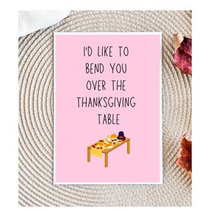Dirty Thanksgiving Card for Wife | Girlfriend thanksgiving Card | Raunchy thanksgiving Card | thanksgiving Card for her | thanksgiving