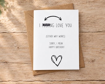 Funny Birthday Card for husband, Dirty Birthday Card, Birthday Card for Husband, Birthday Card for Boyfriend, Raunchy Birthday Card