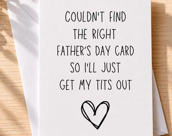dirty fathers Day card | Card For husband | card for him | Fathers Day card | dad card | card for boyfriend