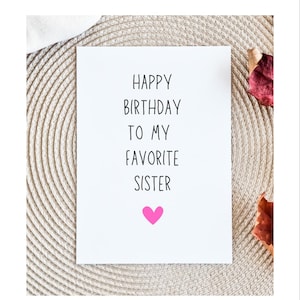 Funny Birthday Card for Sister, Birthday Card, Birthday Card for Sister, Birthday Card for Sibling, birthday cards for sister , card for her