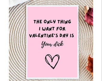 Witty Valentine's Day Card | Punny Valentines Card | Snarky Valentine's Day Card | Witty Valentines Card | Dirty Valentine's Cards