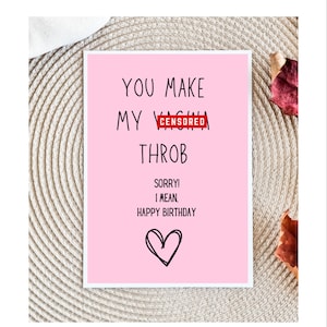 Funny Birthday Card for husband, Dirty Birthday Card, Birthday Card for Husband, Birthday Card for Boyfriend, Raunchy Birthday Card