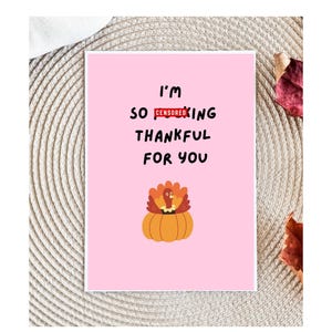 Thanksgiving Card for Husband | Husband thanksgiving Card | Raunchy thanksgiving Card | thanksgiving Card for Boyfriend | thanksgiving