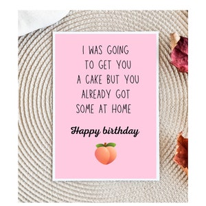 Funny Birthday Card for husband, Dirty Birthday Card, Birthday Card for Husband, Birthday Card for Boyfriend, Raunchy Birthday Card
