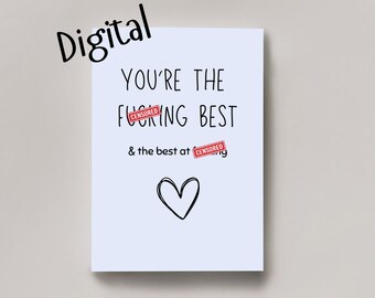 Printable Anniversary Card, Card for Husband, Card for Wife, boyfriend, girlfriend, partner, Cute Anniversary Card, Card for him, for her