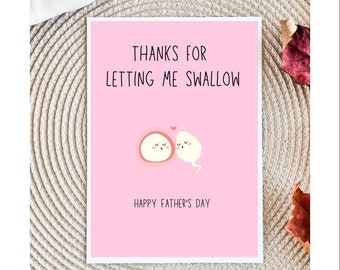 dirty fathers Day card | Card For husband  | | card for him  | Fathers Day card | dad card | card for boyfriend