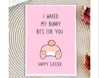 Dirty Easter Funny Adult Easter Card | Dirty Spring Holiday Card Easter Candy For Husband For Wife For Boyfriend For Girlfriend FWB Card