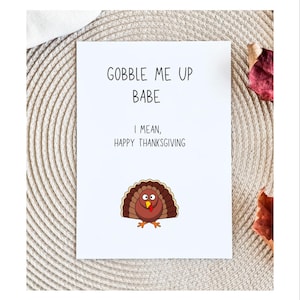 Dirty Thanksgiving Card for Husband | Husband thanksgiving Card | Raunchy thanksgiving Card | thanksgiving Card for Boyfriend | thanksgiving