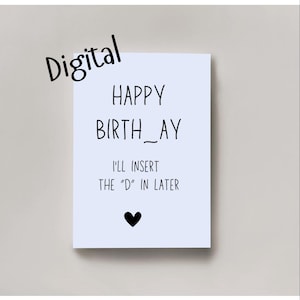 Cartão de aniversário sujo para imprimir para ela, cartão de aniversário sujo, cartão de aniversário para esposa, cartão de aniversário para namorada, cartões de aniversário para ela