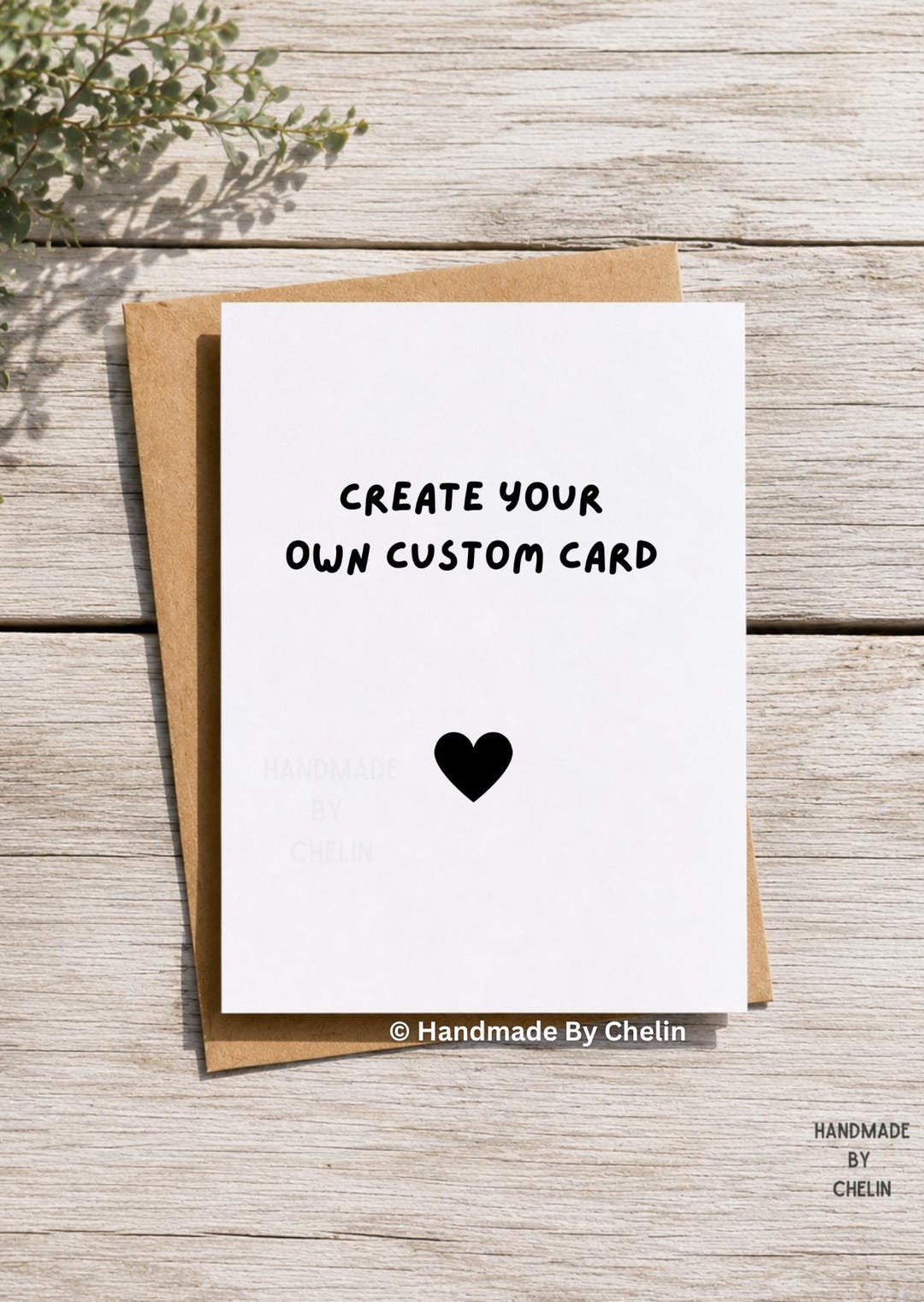 Custom Birthday Card, Personalized Greeting, Create Your Own Text Card, Anniversary, Weddi