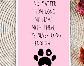 Heartfelt Pet Loss Card, Dog Sympathy Card, Pet Bereavement, Pet Funeral Card, Loss of Cat Condolence Card, Sympathy, Here For You, So Sorry